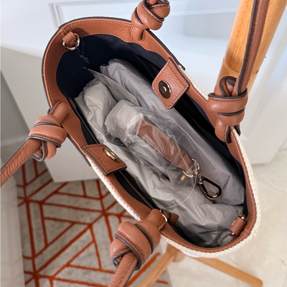 J.Jill Leather & Canvas Mini Tote Bag - Picture 5 of 5